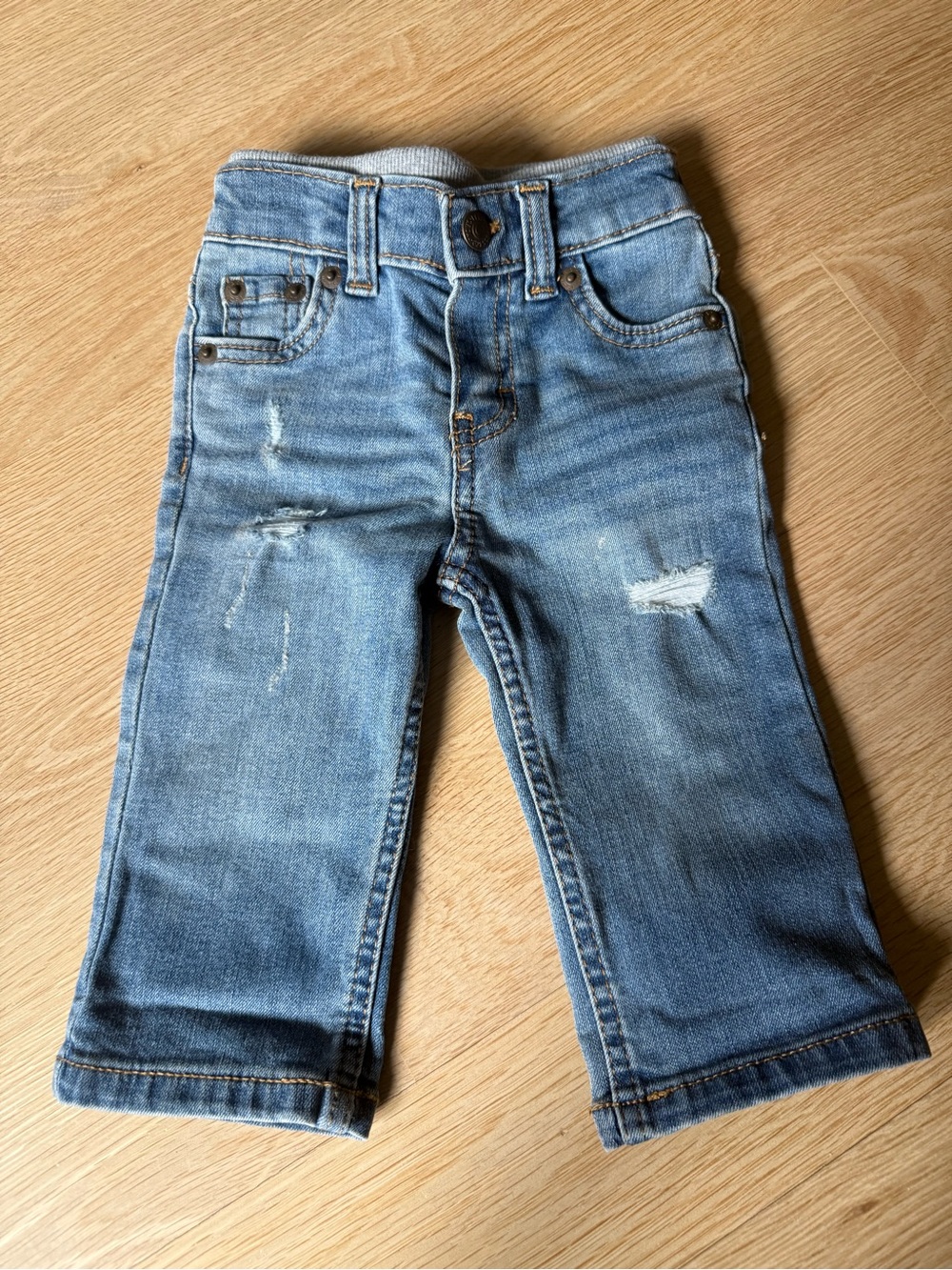 Levi’s baby light Blue Distressed Denim Jeans 6 months